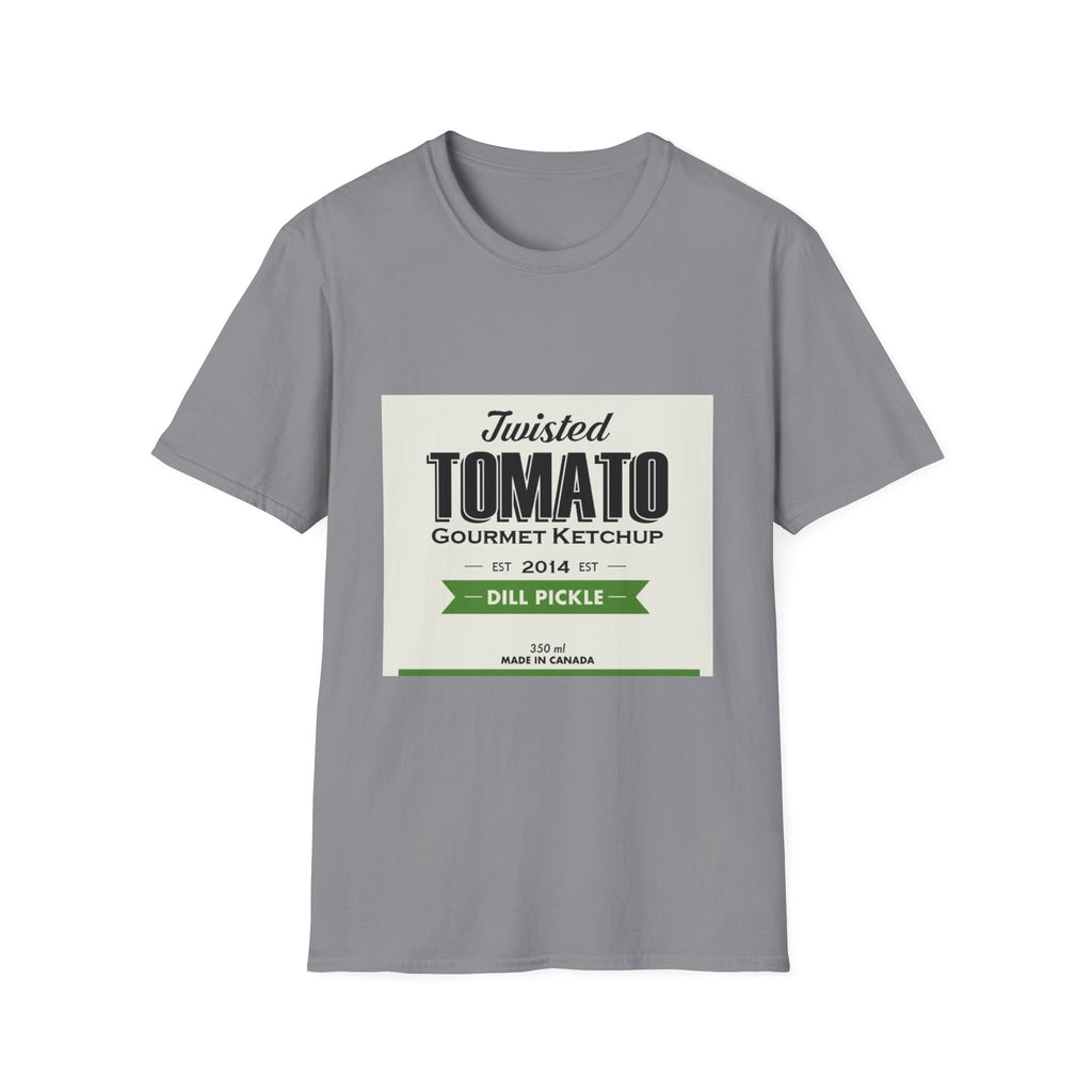 Tomato Ketchup Graphic T-Shirt — "Twisted Tomato Gourmet Ketchup" Vintage Label Tee