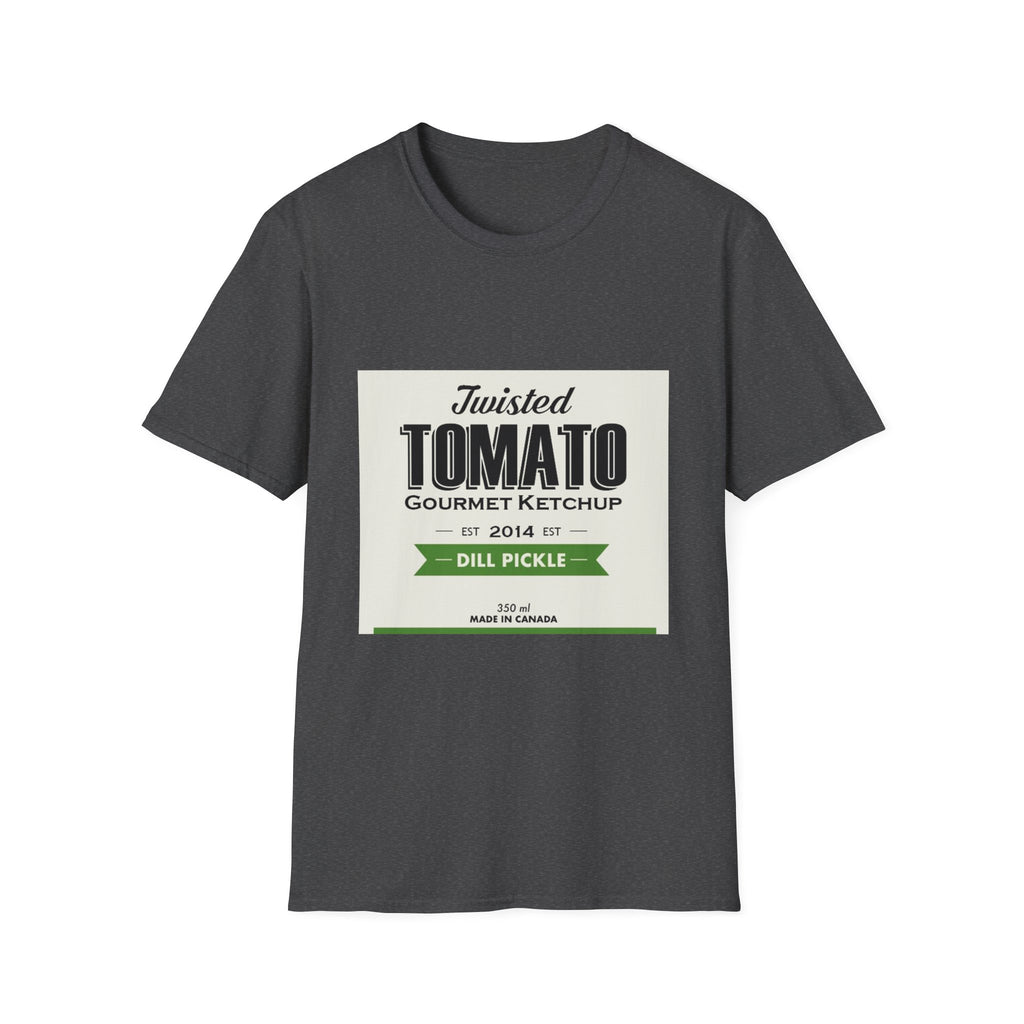 Tomato Ketchup Graphic T-Shirt — "Twisted Tomato Gourmet Ketchup" Vintage Label Tee