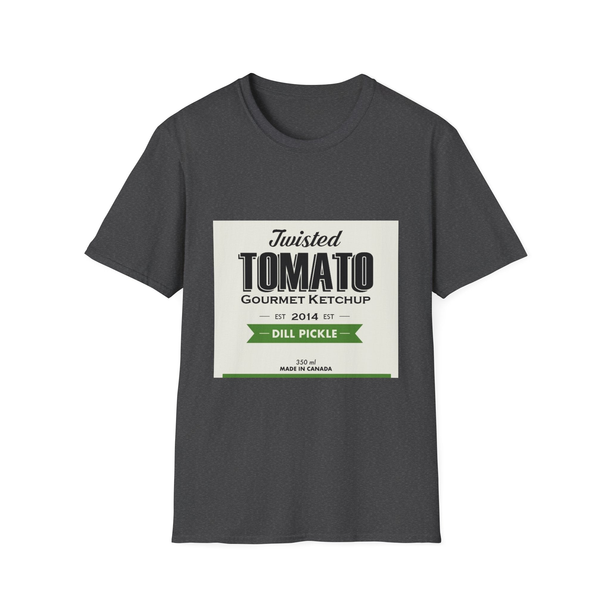 Tomato Ketchup Graphic T-Shirt — "Twisted Tomato Gourmet Ketchup" Vintage Label Tee