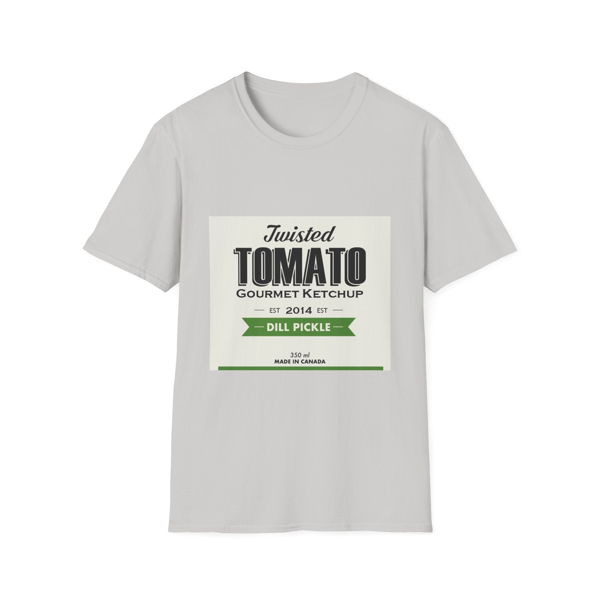 Tomato Ketchup Graphic T-Shirt — "Twisted Tomato Gourmet Ketchup" Vintage Label Tee