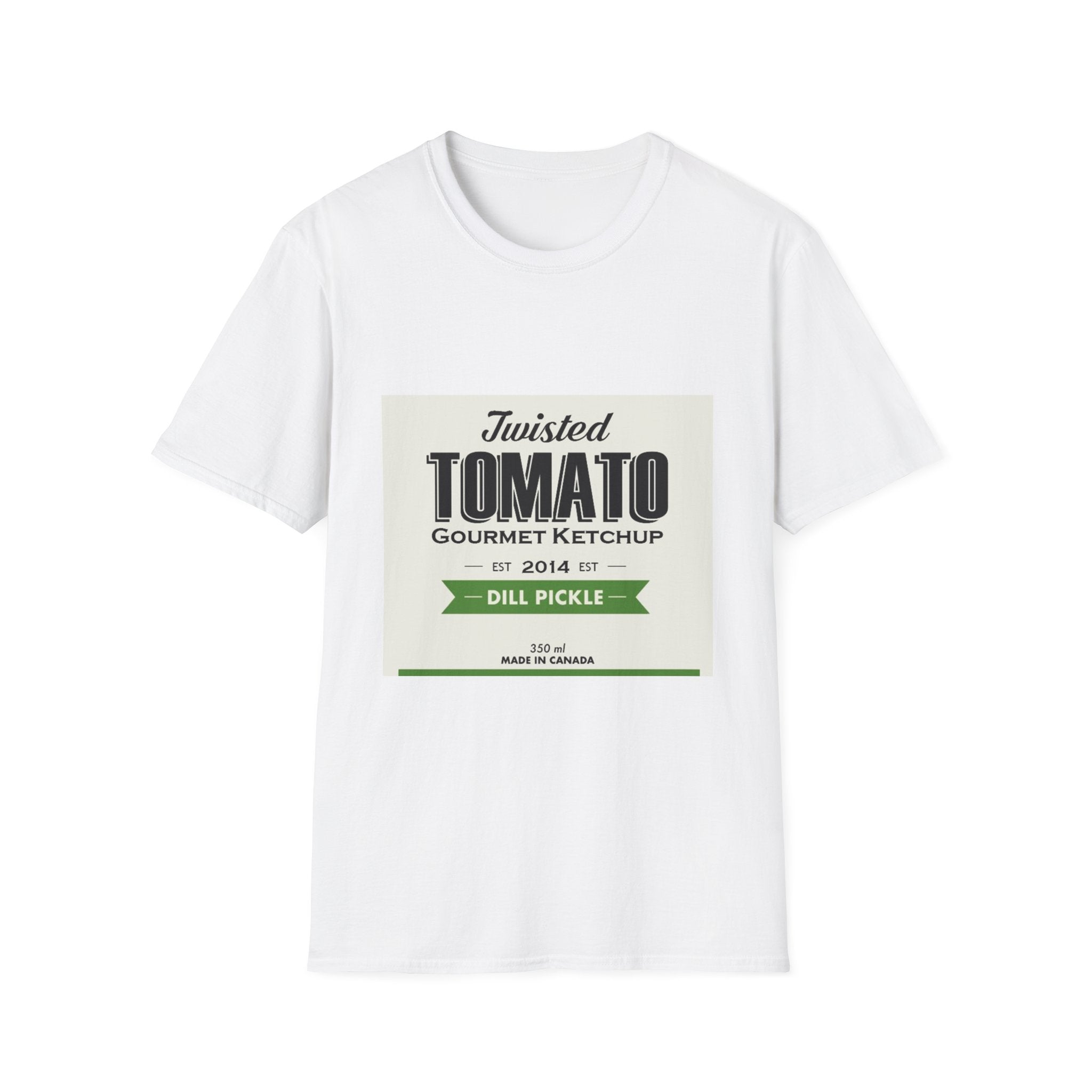 Tomato Ketchup Graphic T-Shirt — "Twisted Tomato Gourmet Ketchup" Vintage Label Tee
