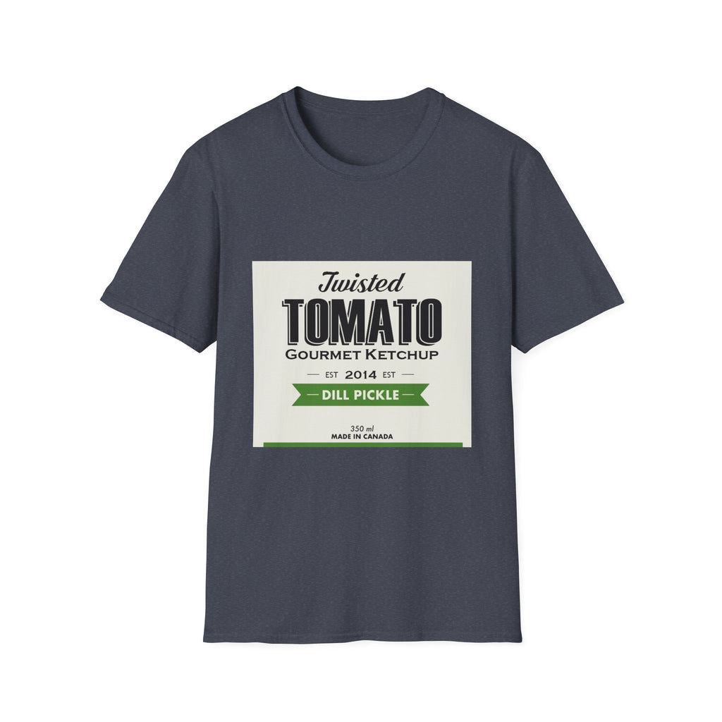 Tomato Ketchup Graphic T-Shirt — "Twisted Tomato Gourmet Ketchup" Vintage Label Tee