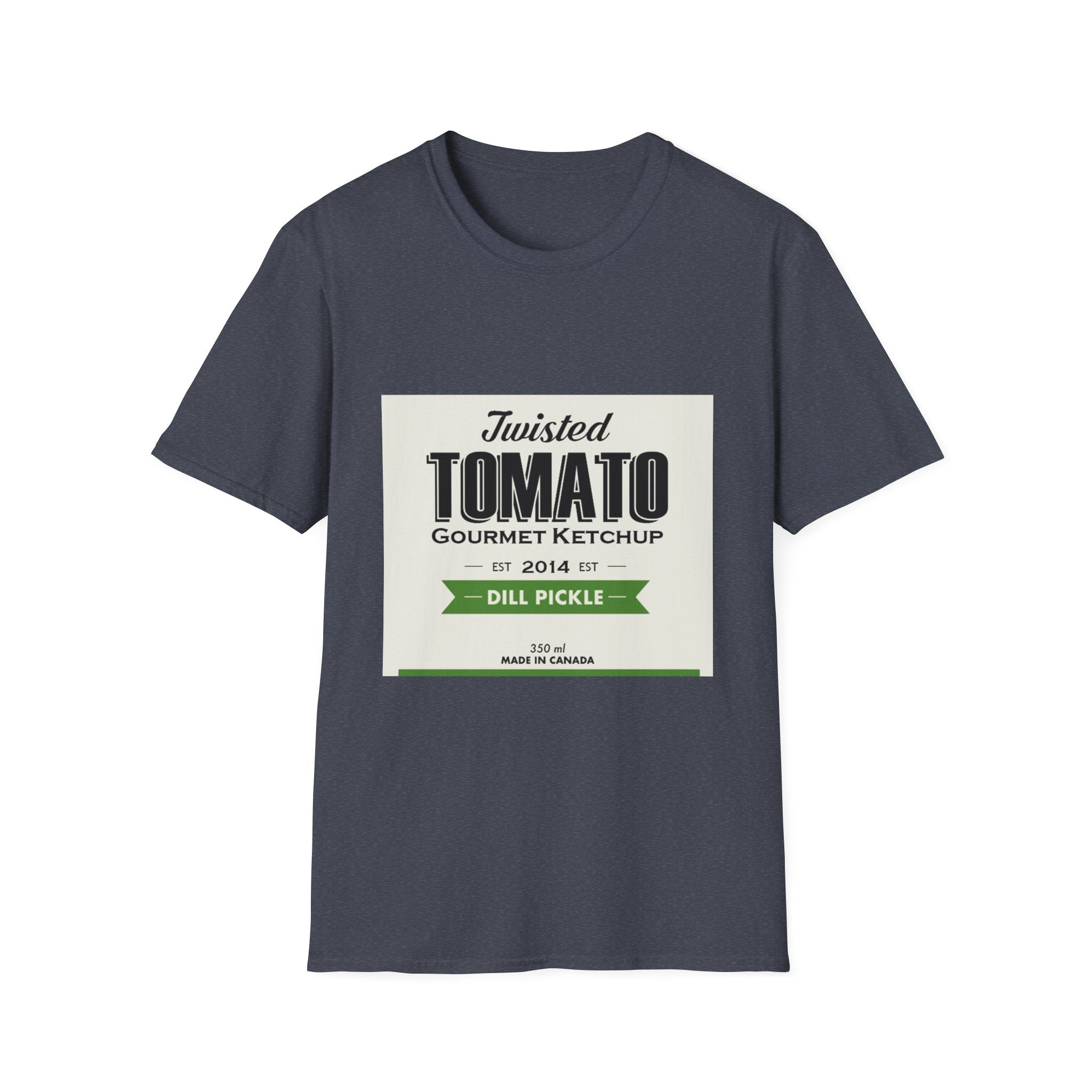 Tomato Ketchup Graphic T-Shirt — "Twisted Tomato Gourmet Ketchup" Vintage Label Tee