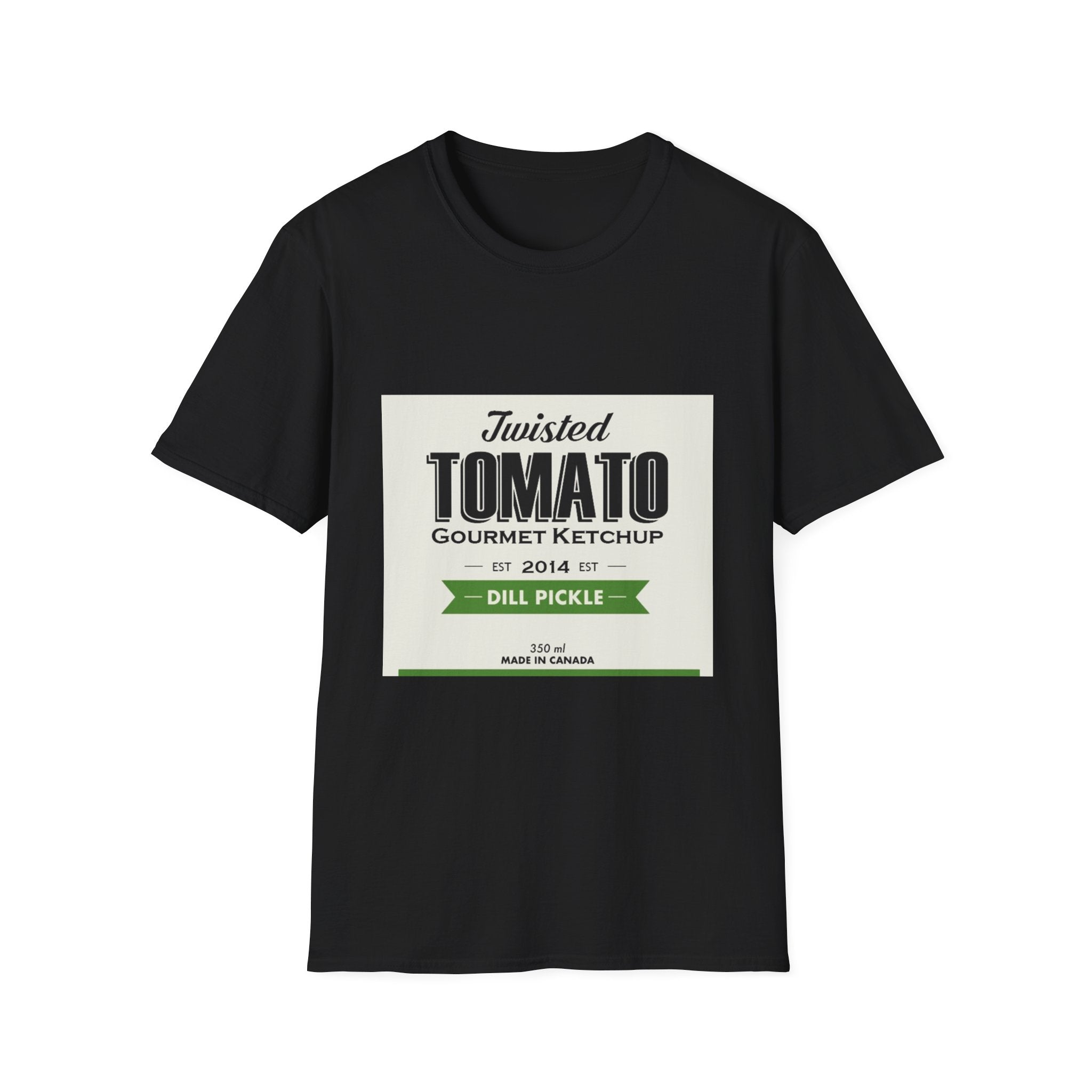 Tomato Ketchup Graphic T-Shirt — "Twisted Tomato Gourmet Ketchup" Vintage Label Tee