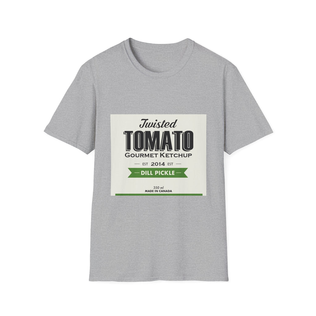 Tomato Ketchup Graphic T-Shirt — "Twisted Tomato Gourmet Ketchup" Vintage Label Tee