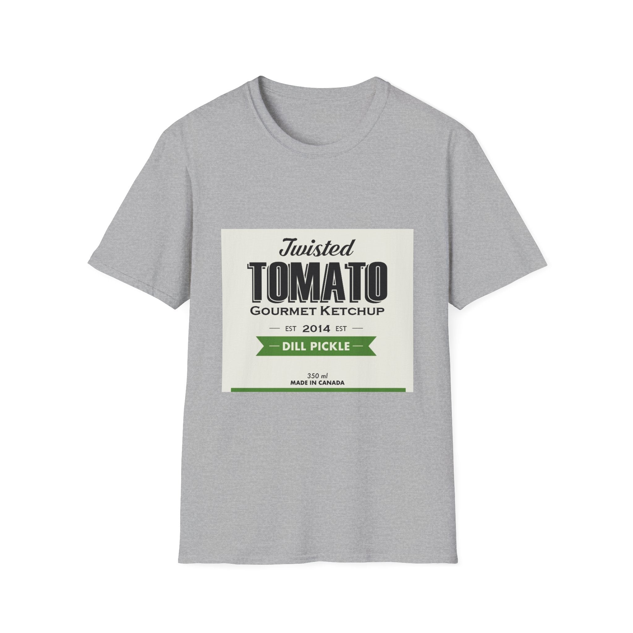 Tomato Ketchup Graphic T-Shirt — "Twisted Tomato Gourmet Ketchup" Vintage Label Tee