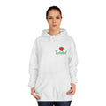Twisted Apple Hoodie — Minimal Retro Fruit Graphic Hoodie